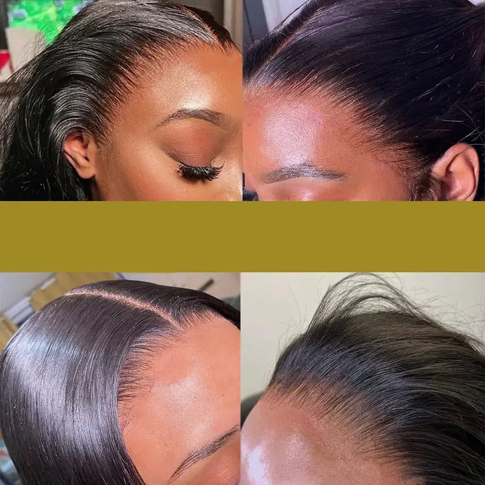 Lace Front - Perruque Front Lace Cheveux Naturel Lisse ou Frisé 13x4