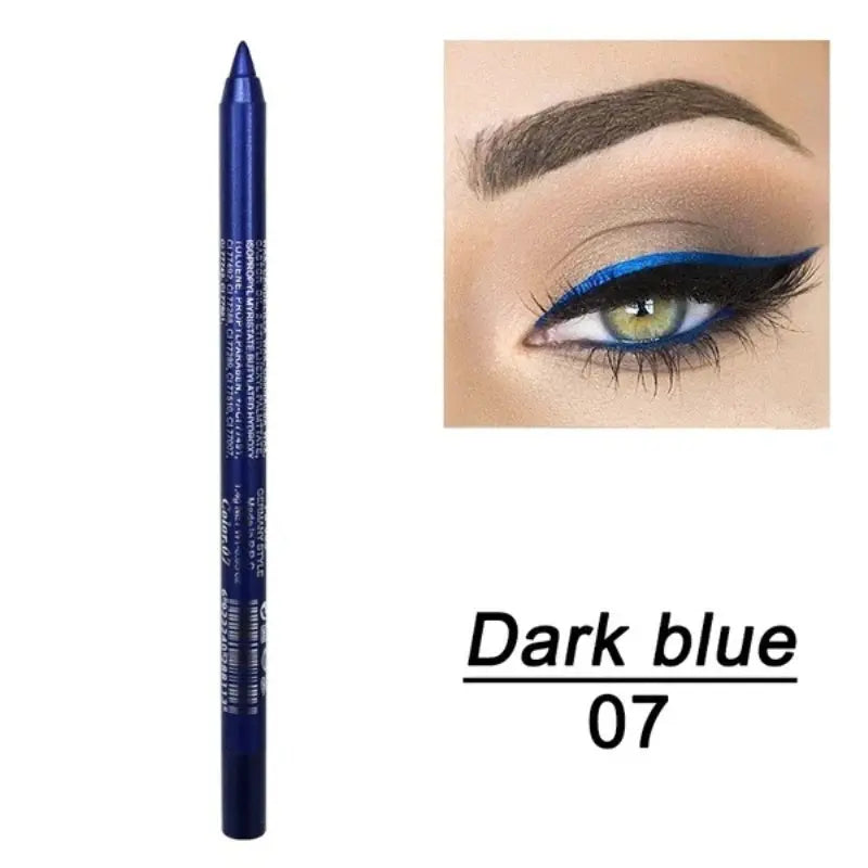 eye liner gel bleu foncé