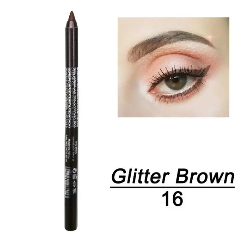 eye liner gel marron brillant