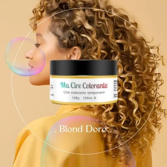 Coloration éphémère doré pour les cheveux