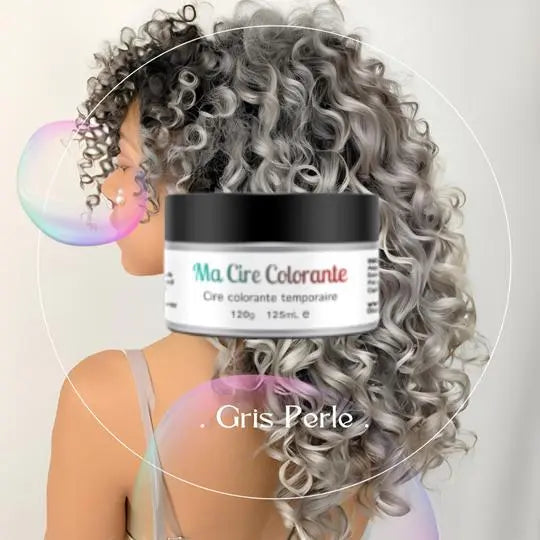 Coloration éphémère gris pour les cheveux