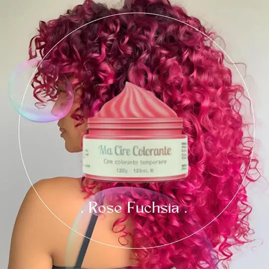 Coloration éphémère rose pour les cheveux