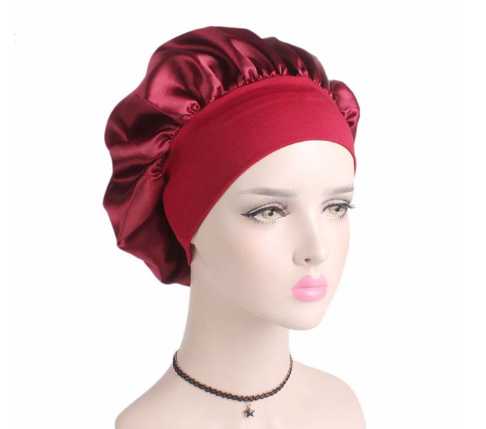 Bonnet Satin de Nuit pour Cheveux frisés
