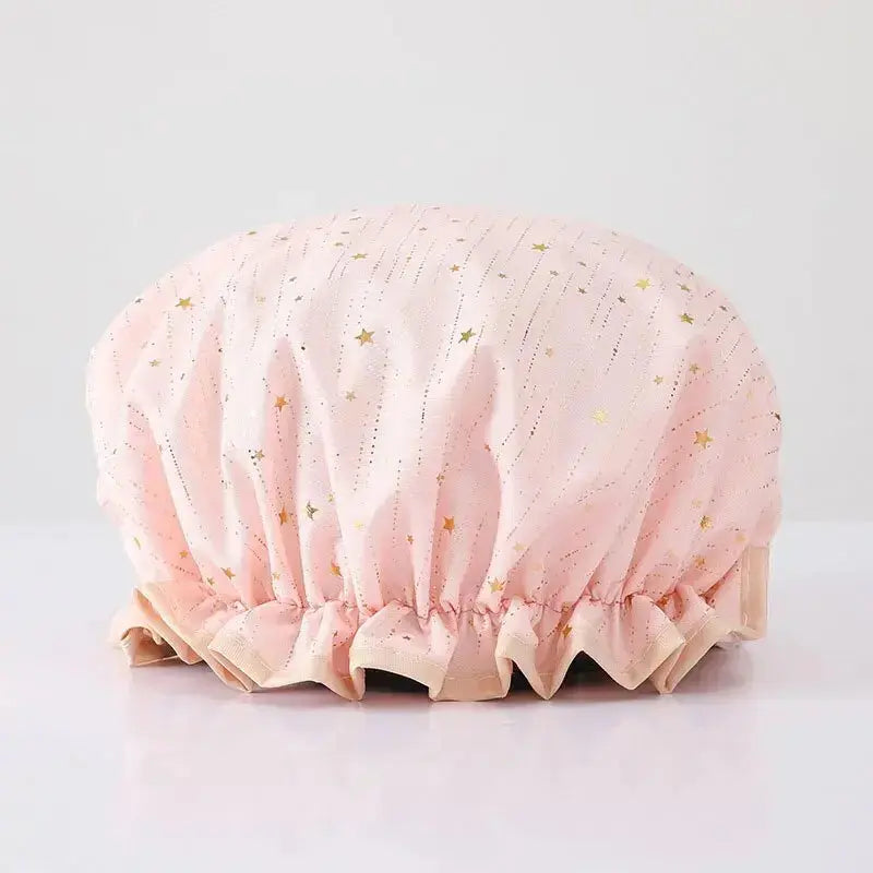 Bonnet de douche couleur rose