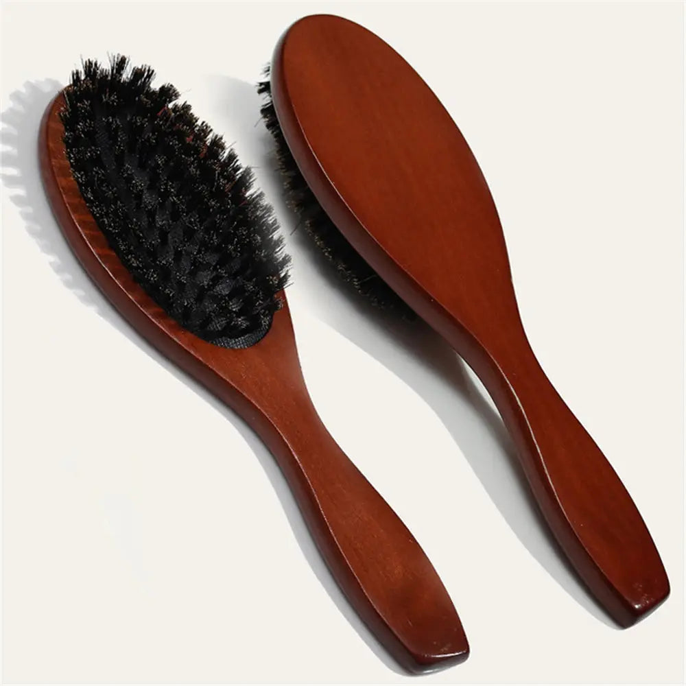 Brosse-Poils-de-Sanglier-manche-resistant-en-bois-Bois-fonce