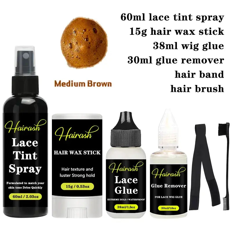 Colle pour Tissage Lace Front | Dissolvant et font de teint inclus