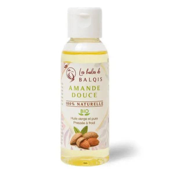 Huile d'Amande Douce Cheveux et Peau - 100% Naturelle Les Huiles de Balqis