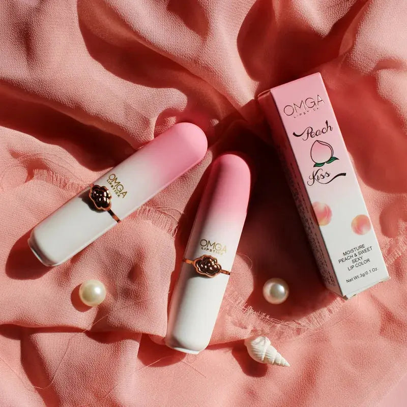 Peach Color Lip Balm Crystal Temperature Change Lipstick Girl Moisturizing LongLasting Lip Gloss Makeup Lip Care Repair Cosmetic Ma Cire Colorante