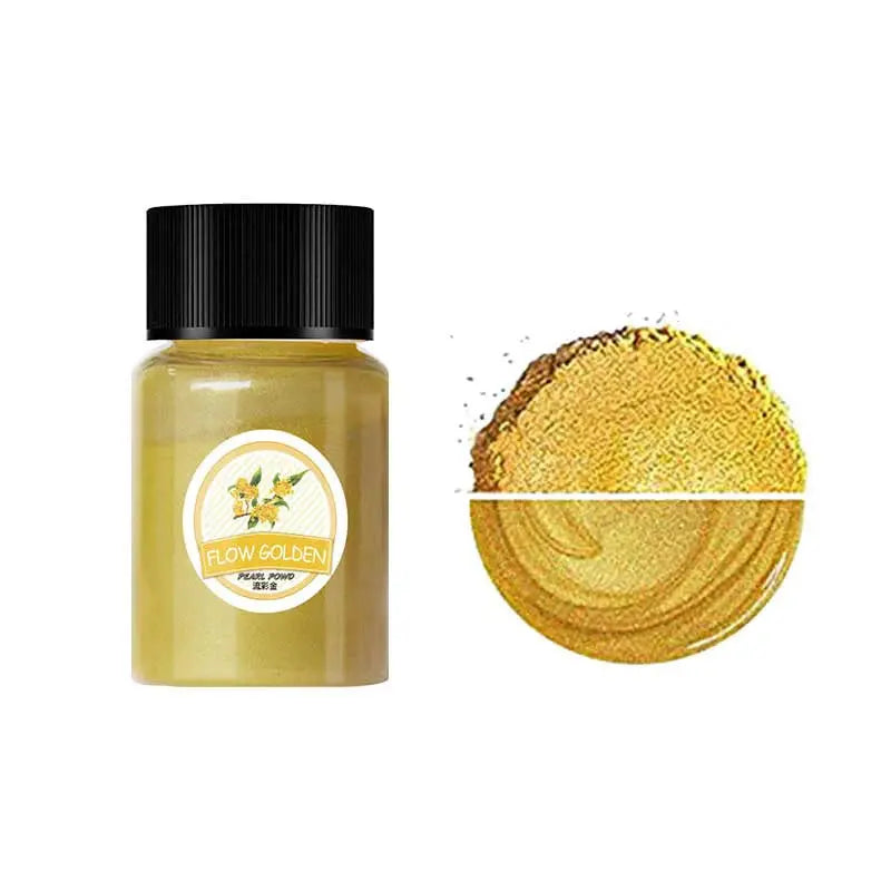 poudre mica jaune