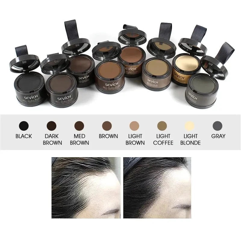 Sevich Hairline Powder 13 Color Hair Root Cover Up Water Proof Instant Modified Repair Hair Shadow Powder Makeup Hair Concealer Ma Cire Colorante