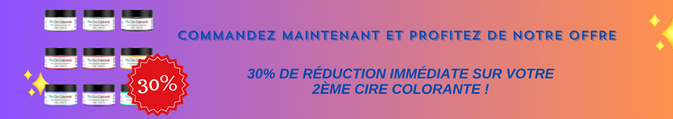 cire colorante pour les cheveux en promo