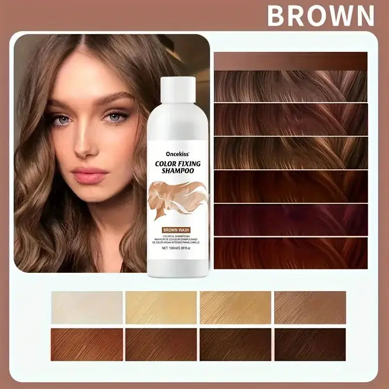 shampoing colorant marron