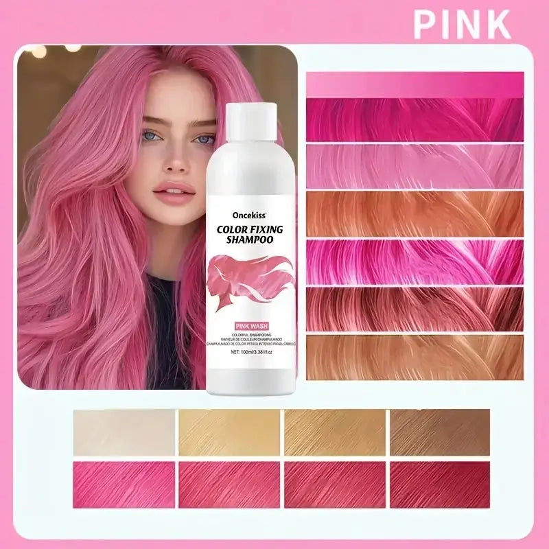 shampoing colorant rose