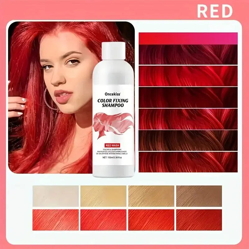 shampoing colorant rouge
