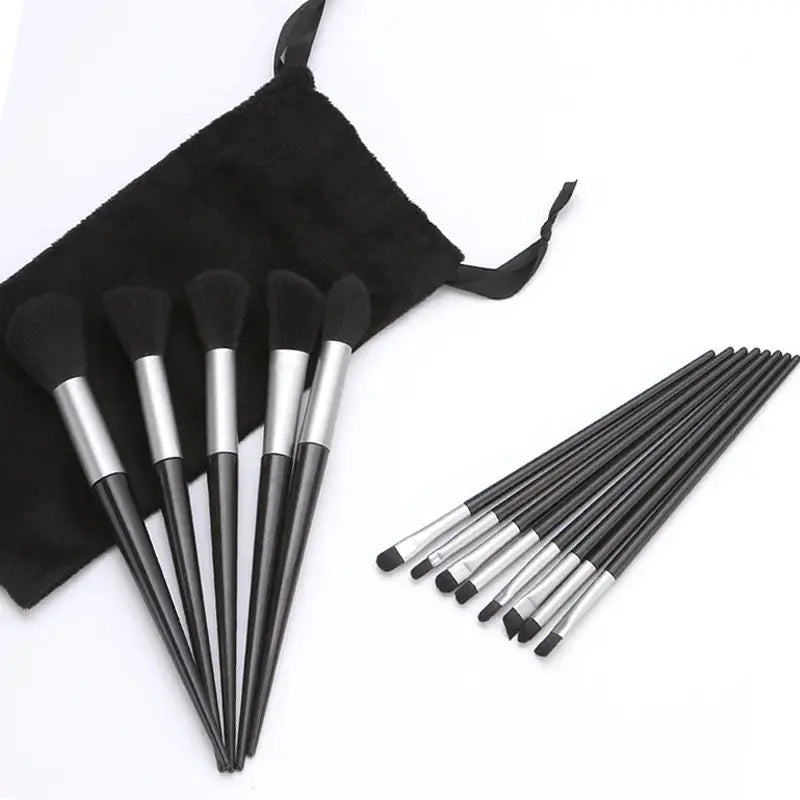 Ensemble de Pinceaux de Maquillage - Set de 13 pinceaux + pochette offerte