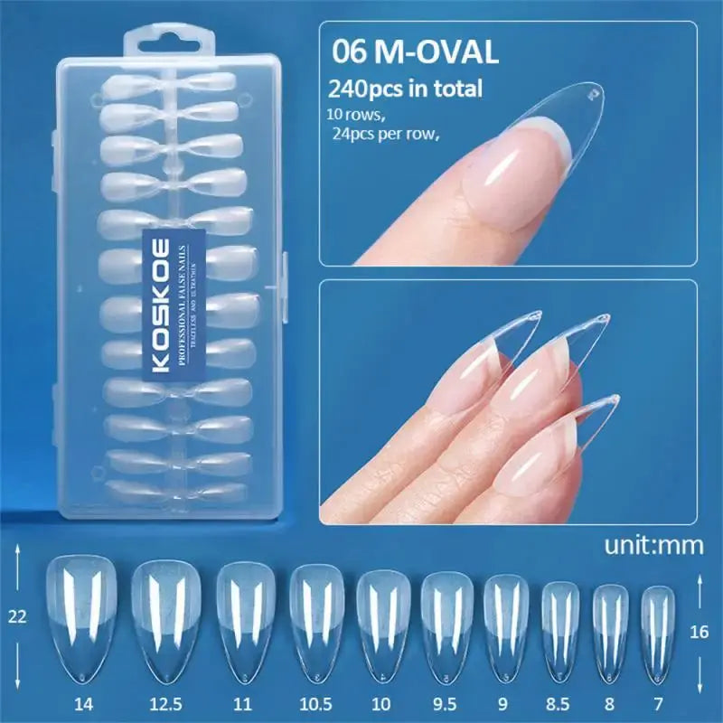 faux ongle transparent