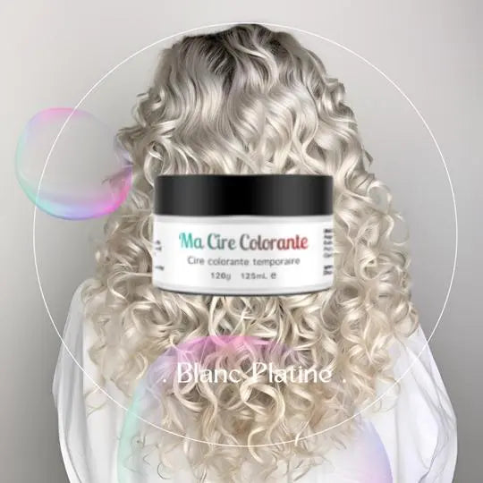 Coloration éphémère blanche pour les cheveux