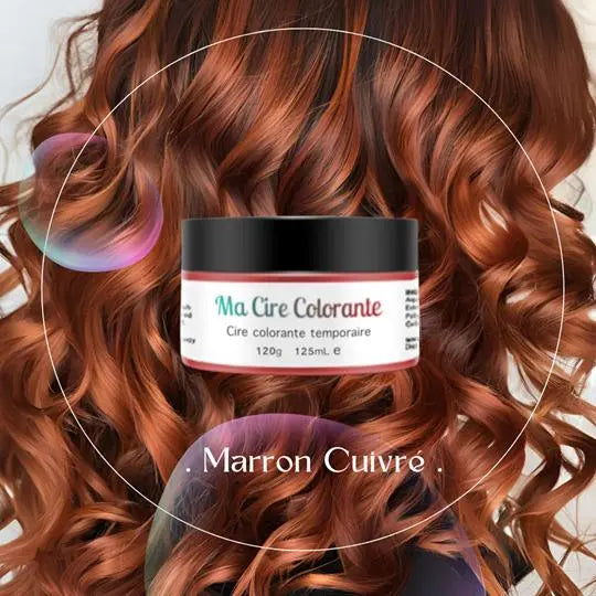 Coloration éphémère cuivré pour les cheveux