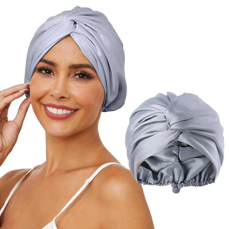 turban en satin cheveux