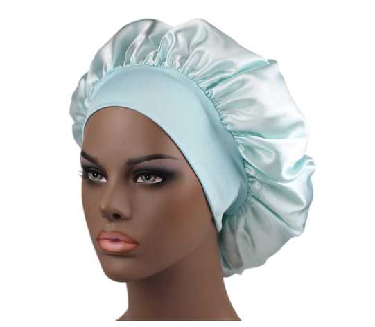Bonnet de Nuit Satin Wax pour Protéger les cheveux Crépus à Bouclés
