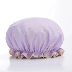 Bonnet de douche de couleur violet