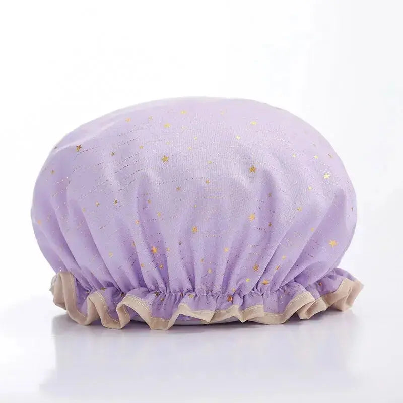 Bonnet de douche de couleur violet