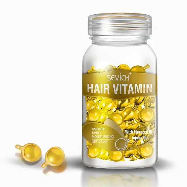 Capsules réparatrices cheveux abimés kératine/vitamine/huile capillaire Ma cire colorante