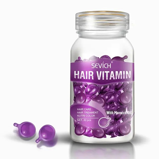 Capsules réparatrices cheveux abimés kératine/vitamine/huile capillaire Ma cire colorante