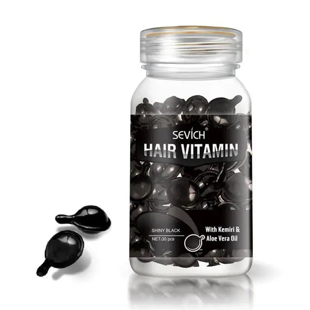 Capsules réparatrices cheveux abimés kératine/vitamine/huile capillaire Ma cire colorante