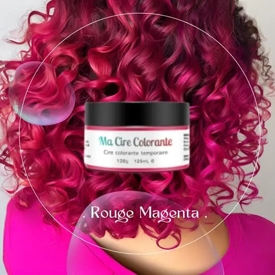 Coloration cheveux temporaire rouge