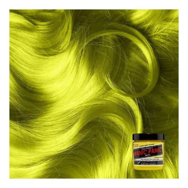 ​Coloration Semi-Permanente - Manic Panic electric banana vert jaune fluo - Ma Cire Colorante