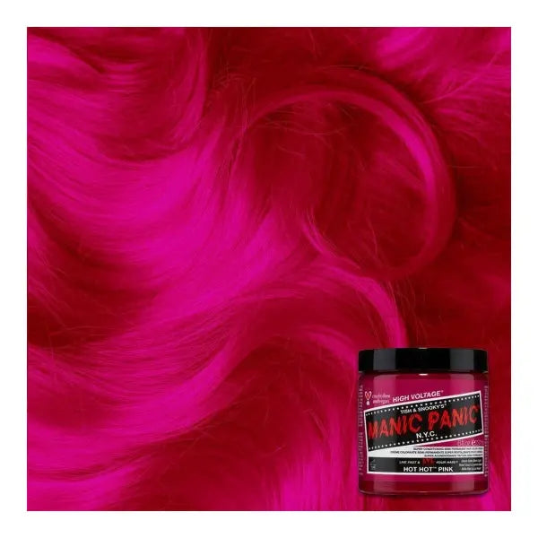 ​Coloration Semi-Permanente - Manic Panic hot hot pink - Ma Cire Colorante