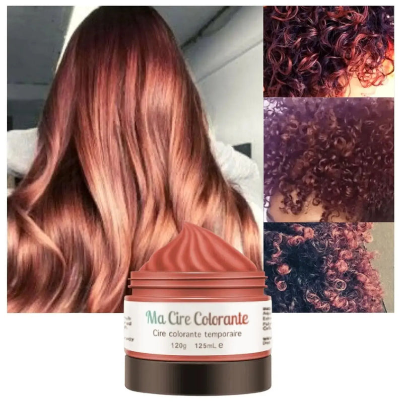 Coloration éphémère cuivré pour les cheveux
