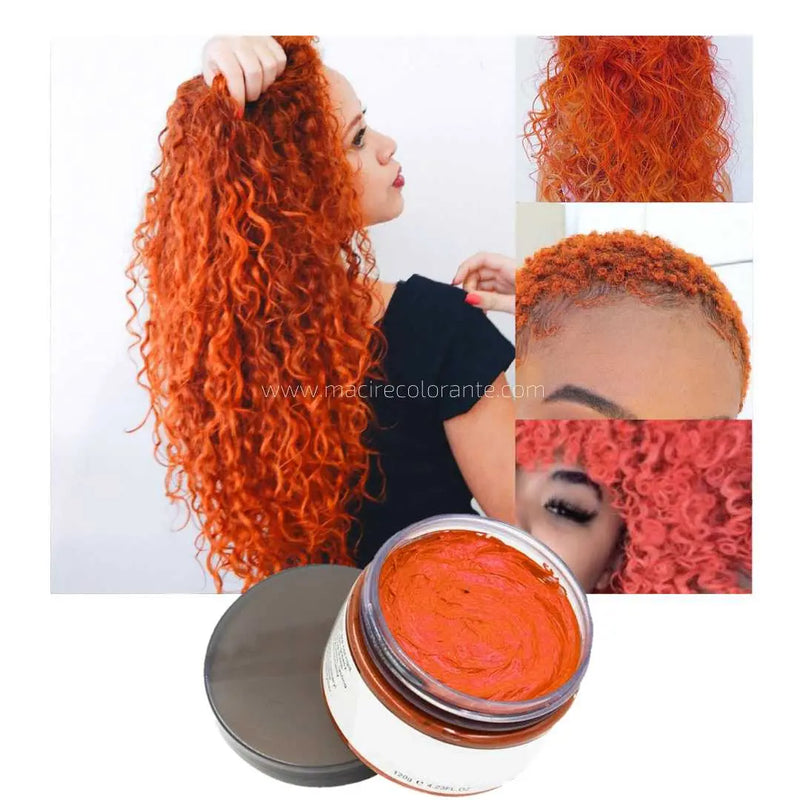 Coloration éphémère roux pour les cheveux