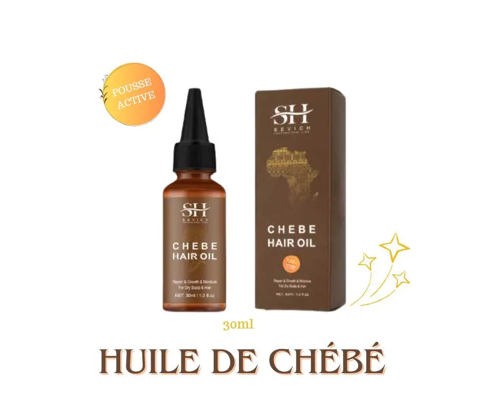 Huile de Chébé Pure - Croissance des Cheveux