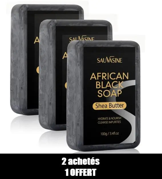 Savon Noir Promo - Teint Unifié et Peau Eclatante et Exfoliée