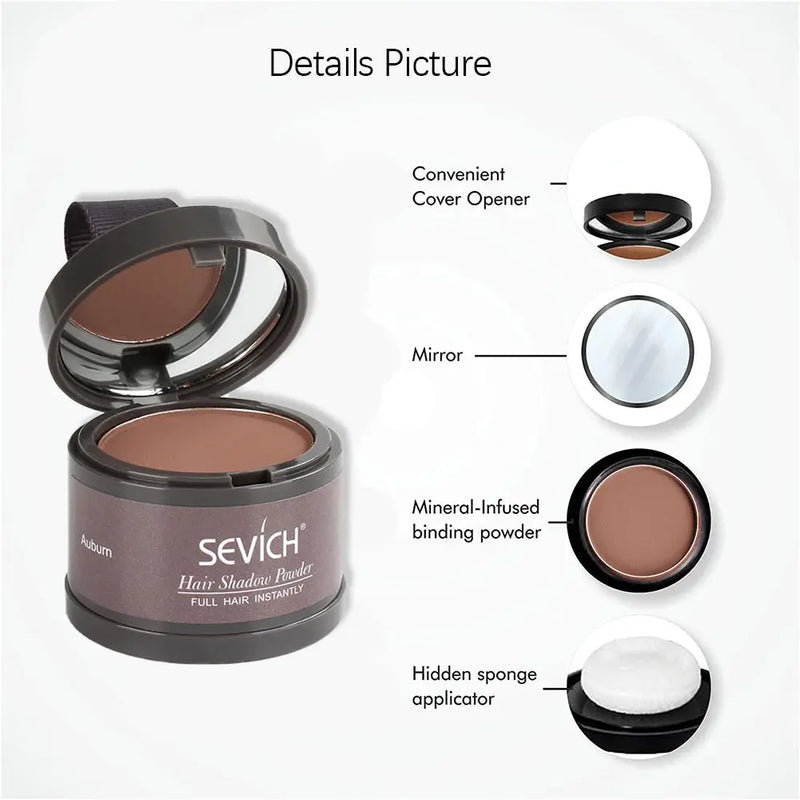 Sevich Hairline Powder 13 Color Hair Root Cover Up Water Proof Instant Modified Repair Hair Shadow Powder Makeup Hair Concealer Ma Cire Colorante