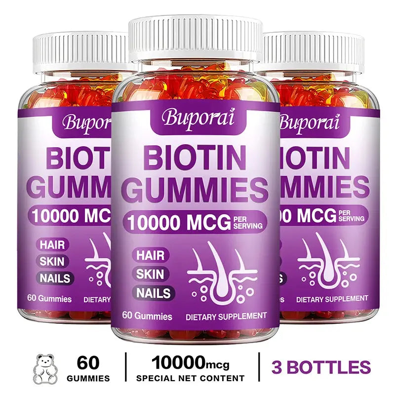 gummies biotine cheveux peau ongles
