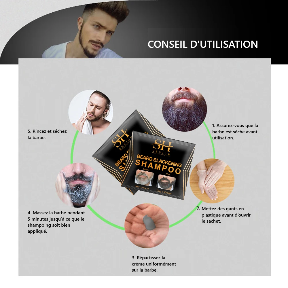 Teinture barbe noire